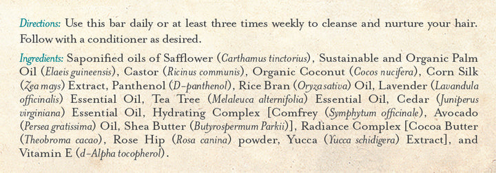 Shampoo Bar Lavender & Tea Tree Moisturizing