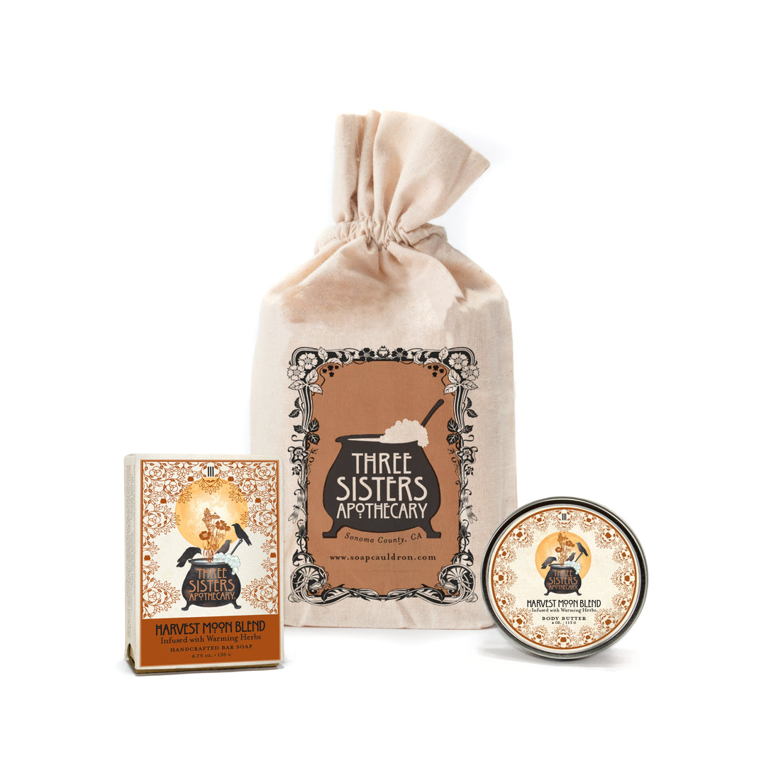 Muslin Gift Set Harvest Moon Bar Soap & Body Butter