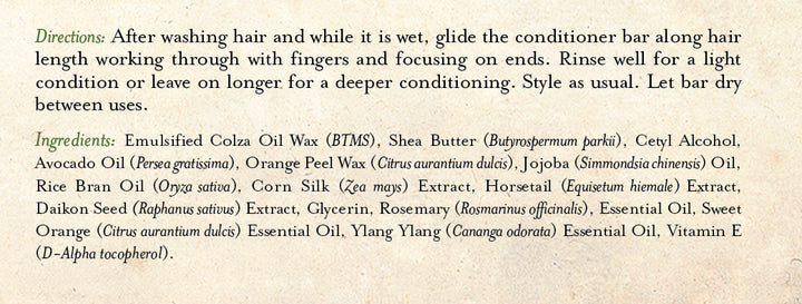 Conditioner Bar Rosemary & Orange