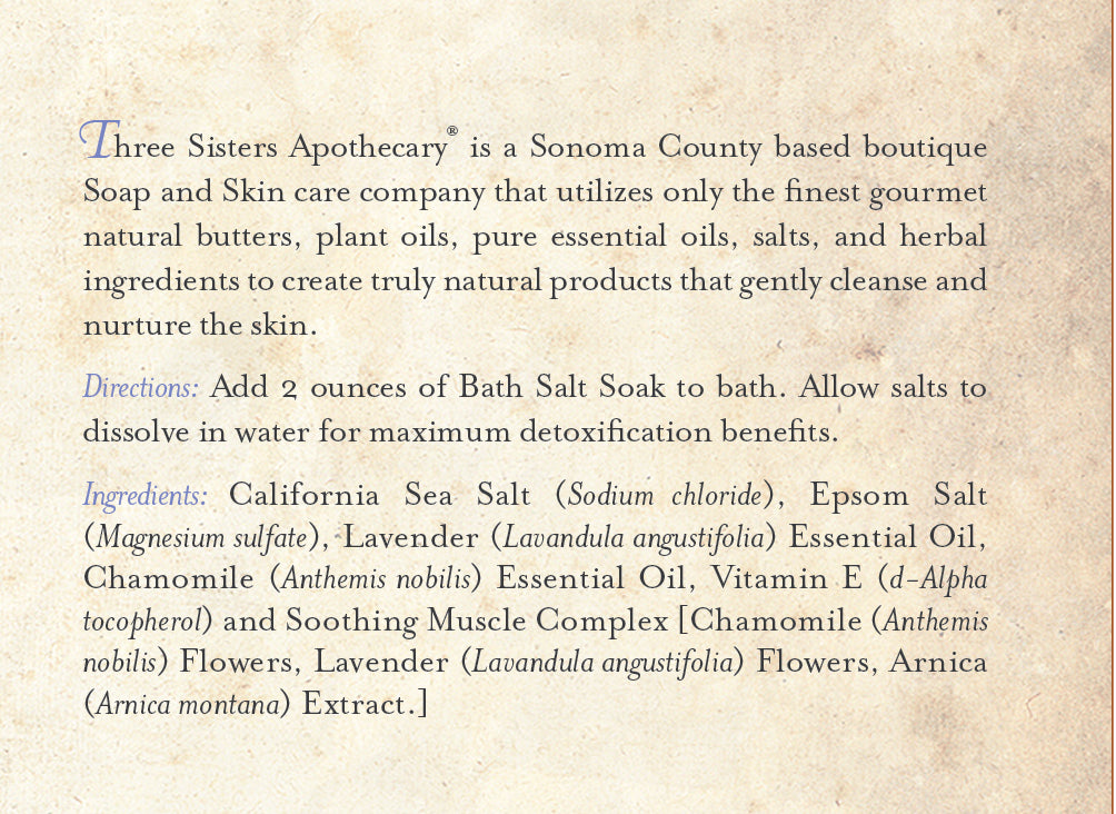 Bath Salt Soak Lavender & Chamomile