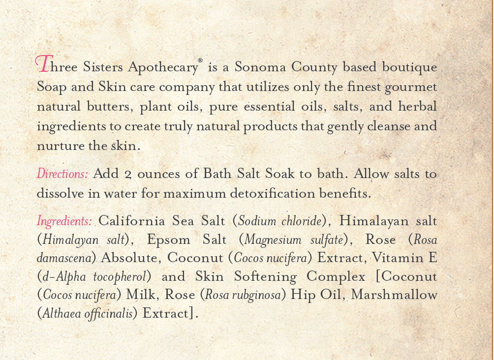 Bath Salt Soak Rose & Coconut Milk