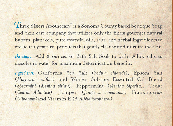 Bath Salt Soak Winter Solstice