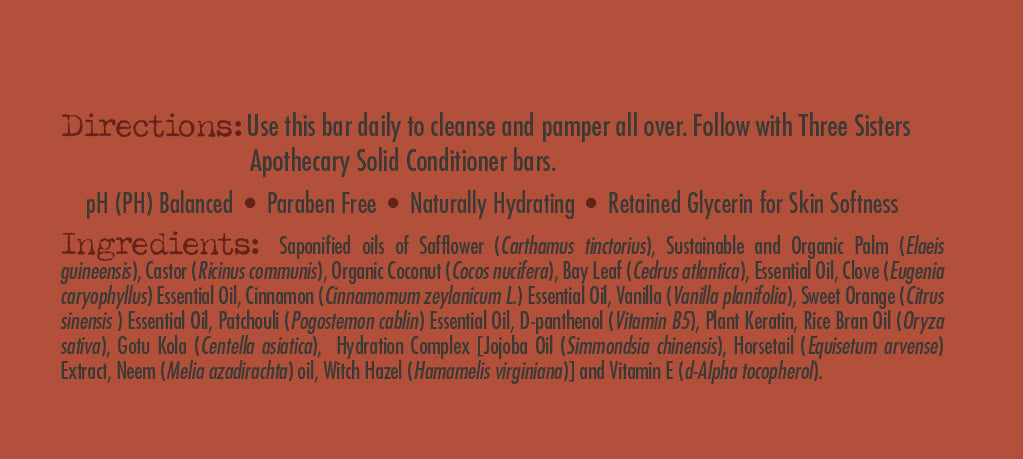 Shampoo & Body Bar All in One Bar Bay Rum Normal to Dry