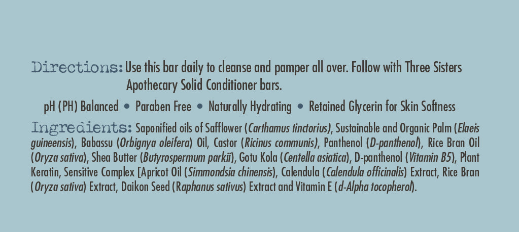 Shampoo & Body Bar All in One Unscented with Calendula