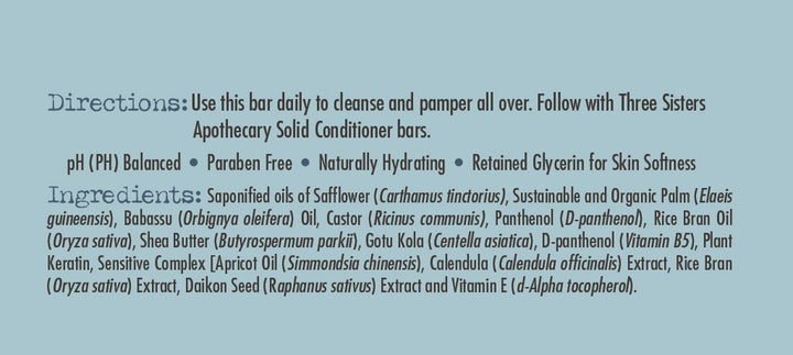 Shampoo & Body Bar All in One Unscented with Calendula