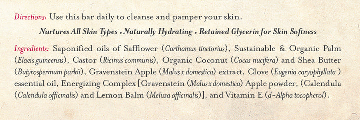 Bar Soap Gravenstein Apple & Clove