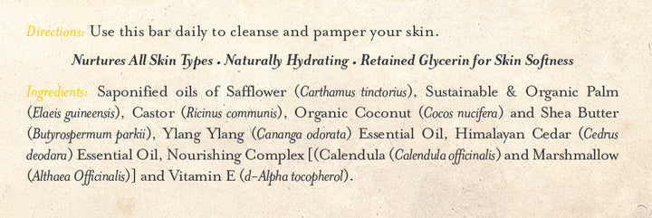 Bar Soap Ylang Ylang & Cedar
