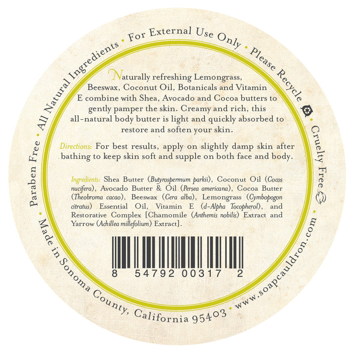 Body Butter Lemongrass