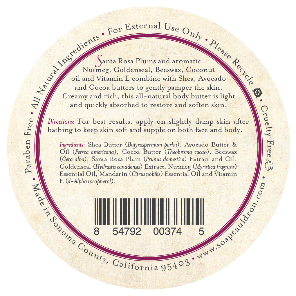 Body Butter Santa Rosa Plum & Nutmeg