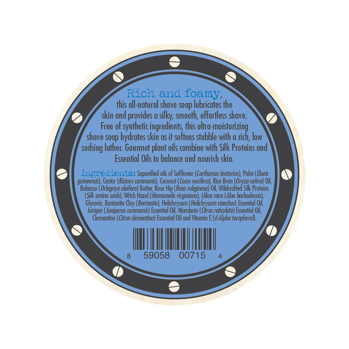 Shave Soap Juniper & Citrus – Soap Cauldron