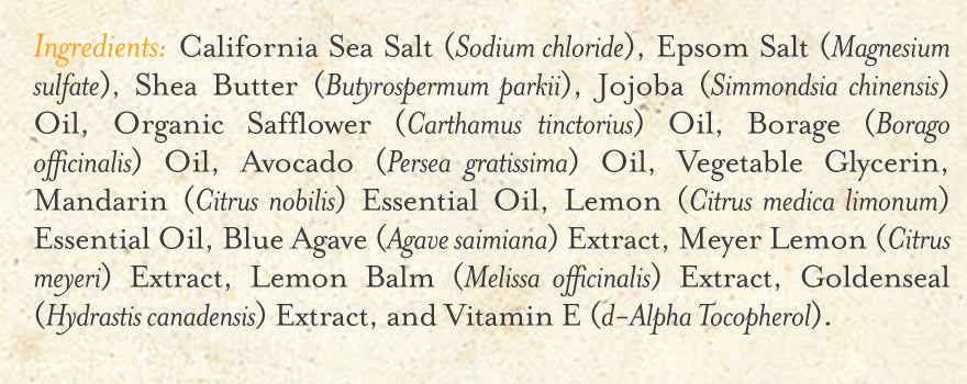 Sea Salt Scrub Meyer Lemon