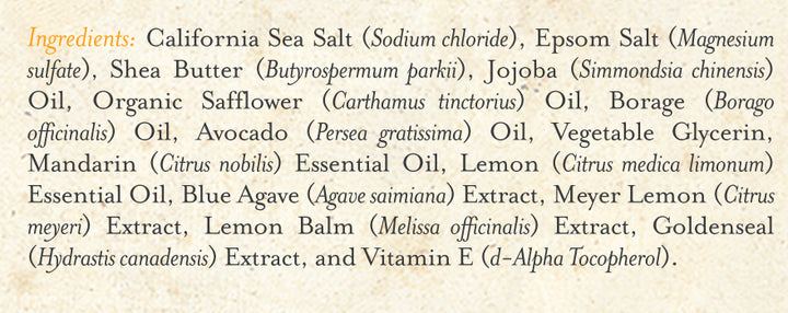Sea Salt Scrub Meyer Lemon