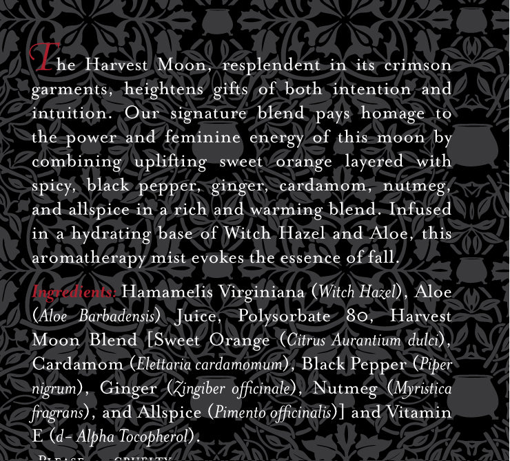 Aromatherapy Mist Harvest Moon