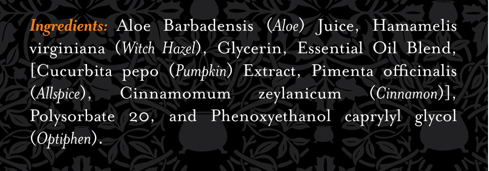 Aromatherapy Mist Harvest Pumpkin