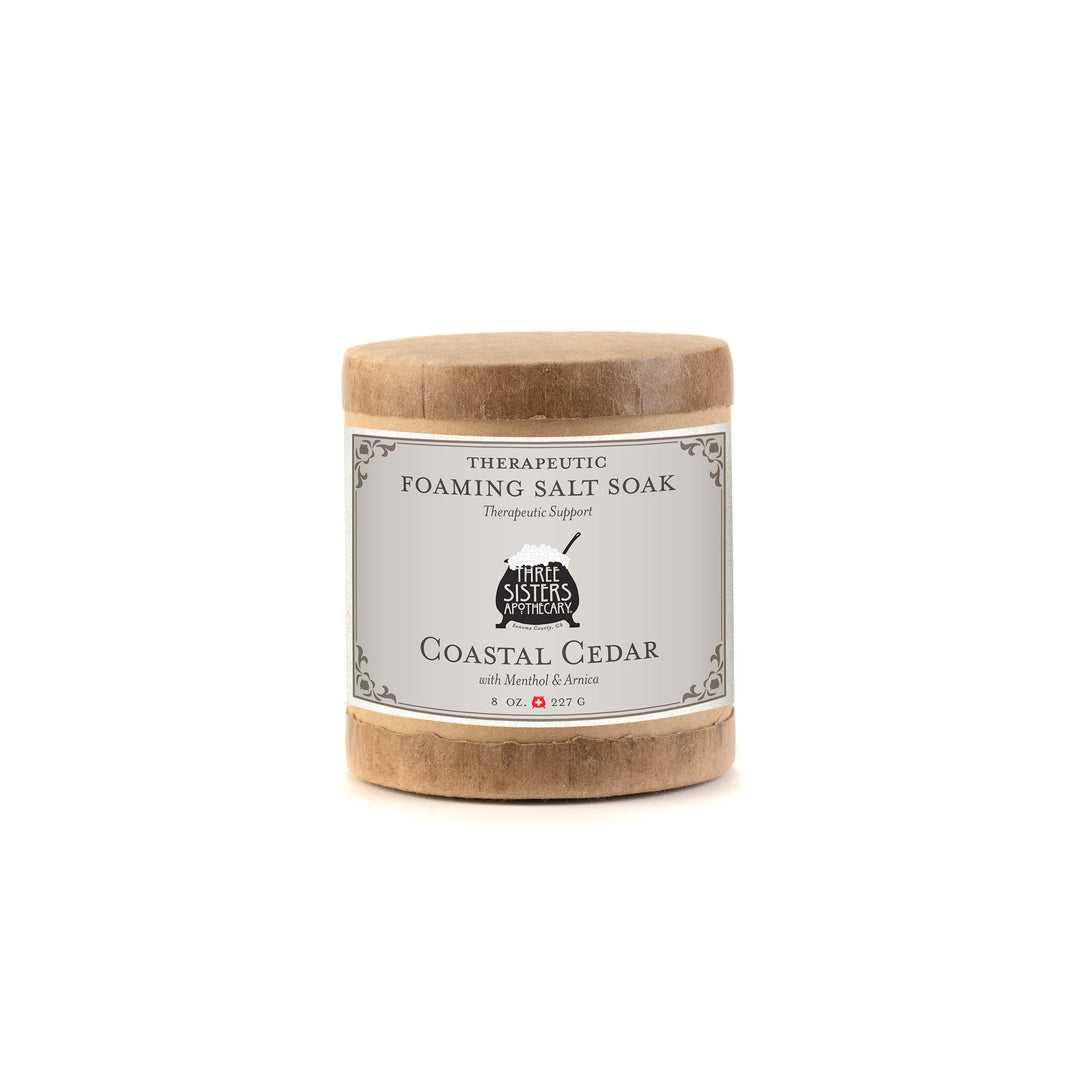Therapeutic Foaming Bath Salt Soak Coastal Cedar