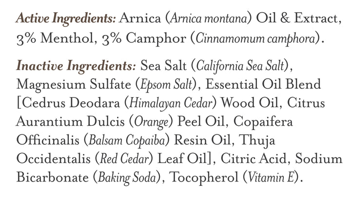 Therapeutic Foaming Bath Salt Soak Coastal Cedar