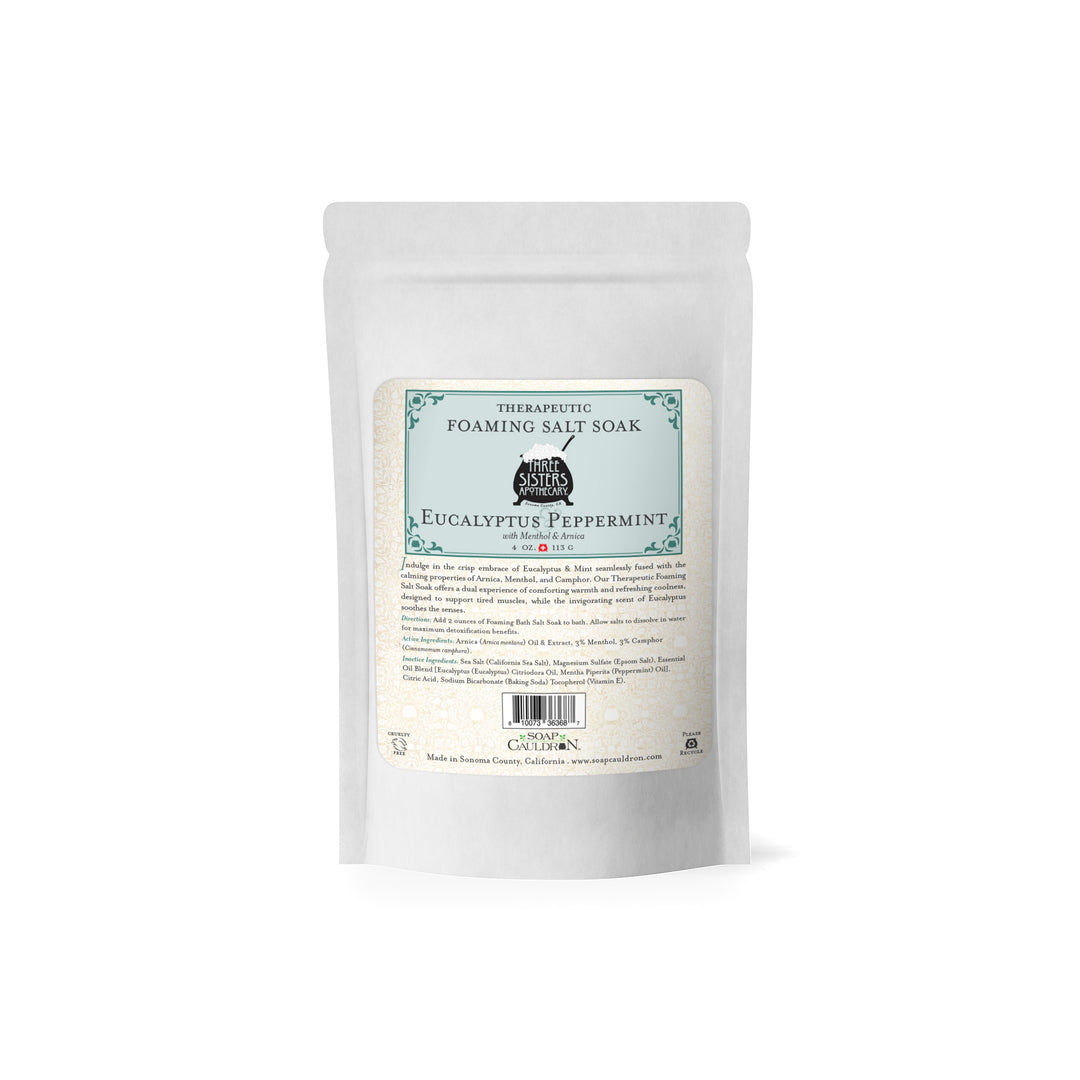 Bath Salt Soak Therapeutic Foaming Eucalyptus & Peppermint