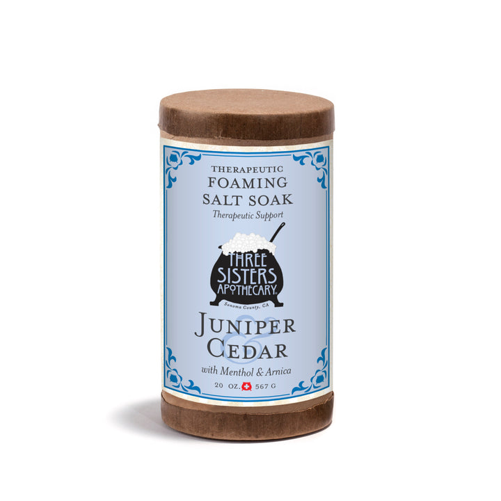 Therapeutic Foaming Bath Salt Soak Juniper & Cedar