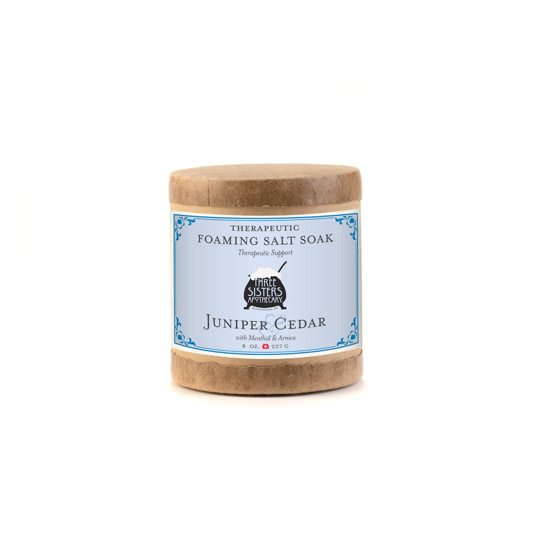 Therapeutic Foaming Bath Salt Soak Juniper & Cedar