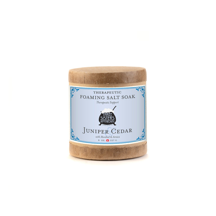 Therapeutic Foaming Bath Salt Soak Juniper & Cedar
