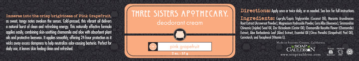 Deodorant Cream Pink Grapefruit