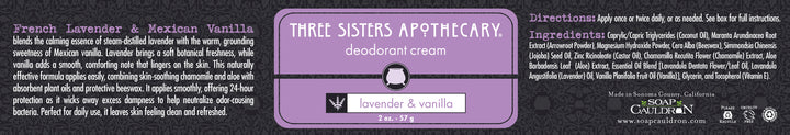 Deodorant Cream Lavender & Mexican Vanilla