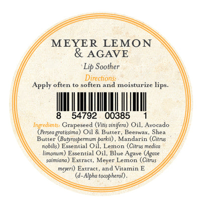 Lip Soother Meyer Lemon & Agave Nectar