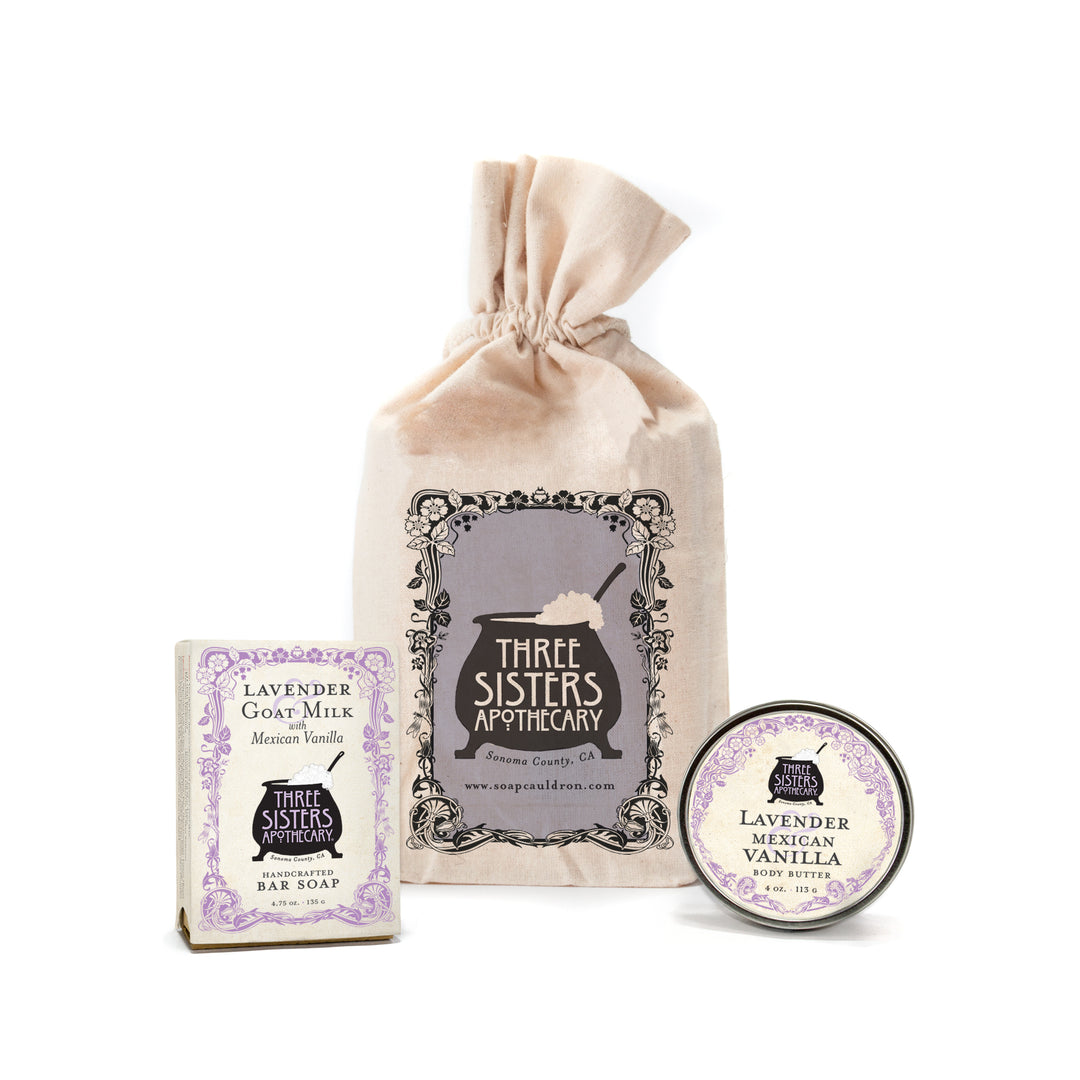 Muslin Gift Set Bar Soap and Body Butter Gift Set