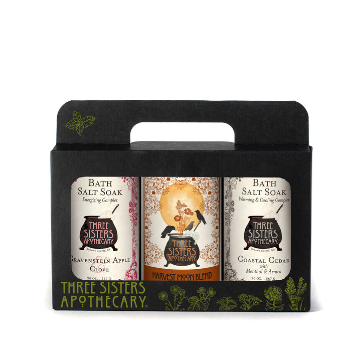 Bath Salt Tote Gift Set Autumn