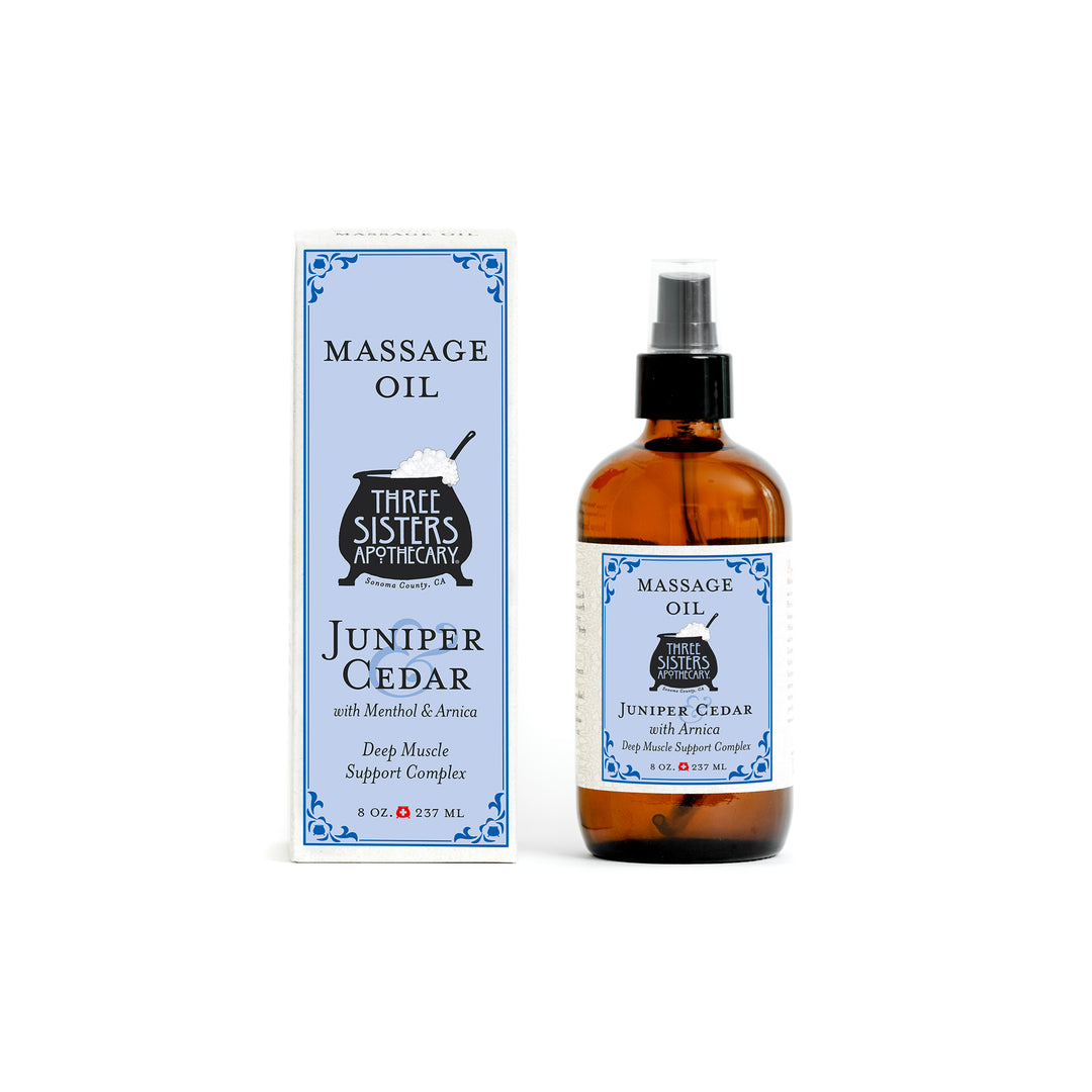 Massage Oil Therapeutic Juniper & Cedar with Arnica