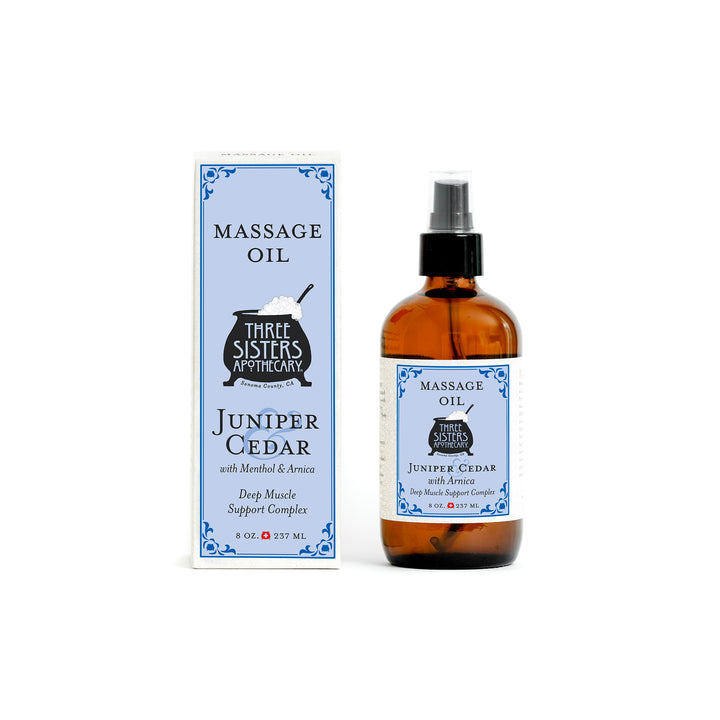 Massage Oil Therapeutic Juniper & Cedar with Arnica