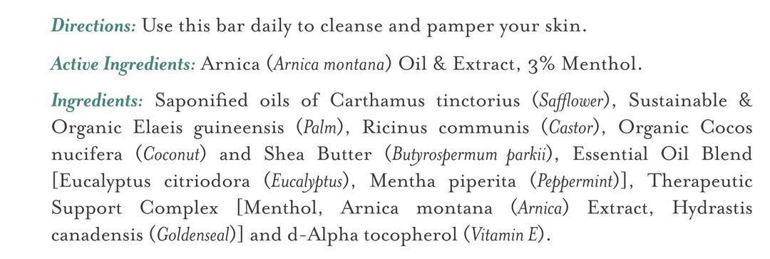 Therapeutic Bar Soap Eucalyptus & Peppermint