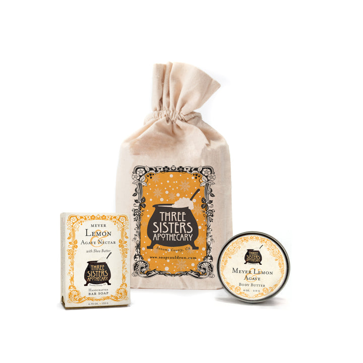 Muslin Gift Set Let It Snow Bar Soap & Body Butter