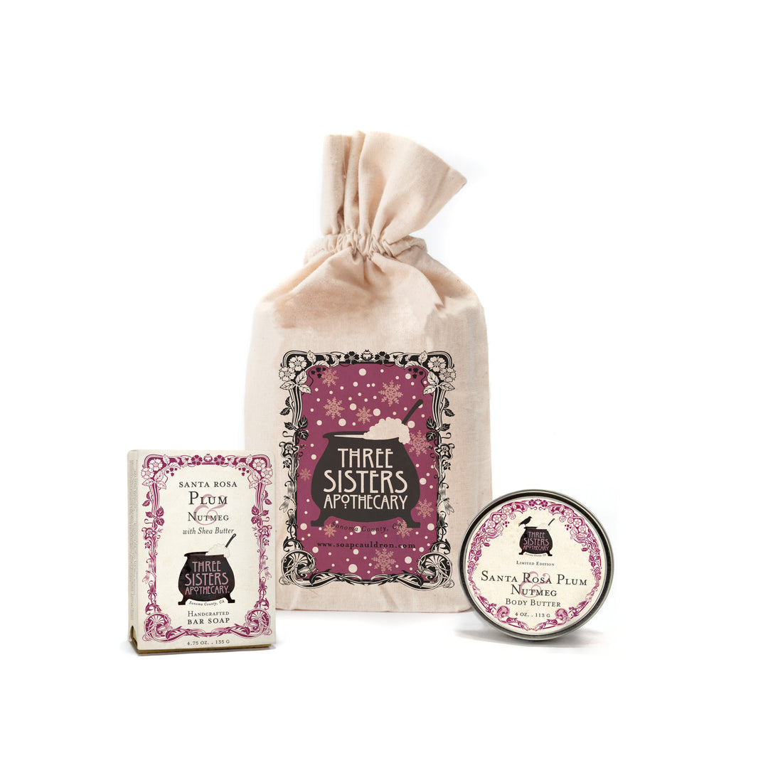 Muslin Gift Set Let It Snow Bar Soap & Body Butter