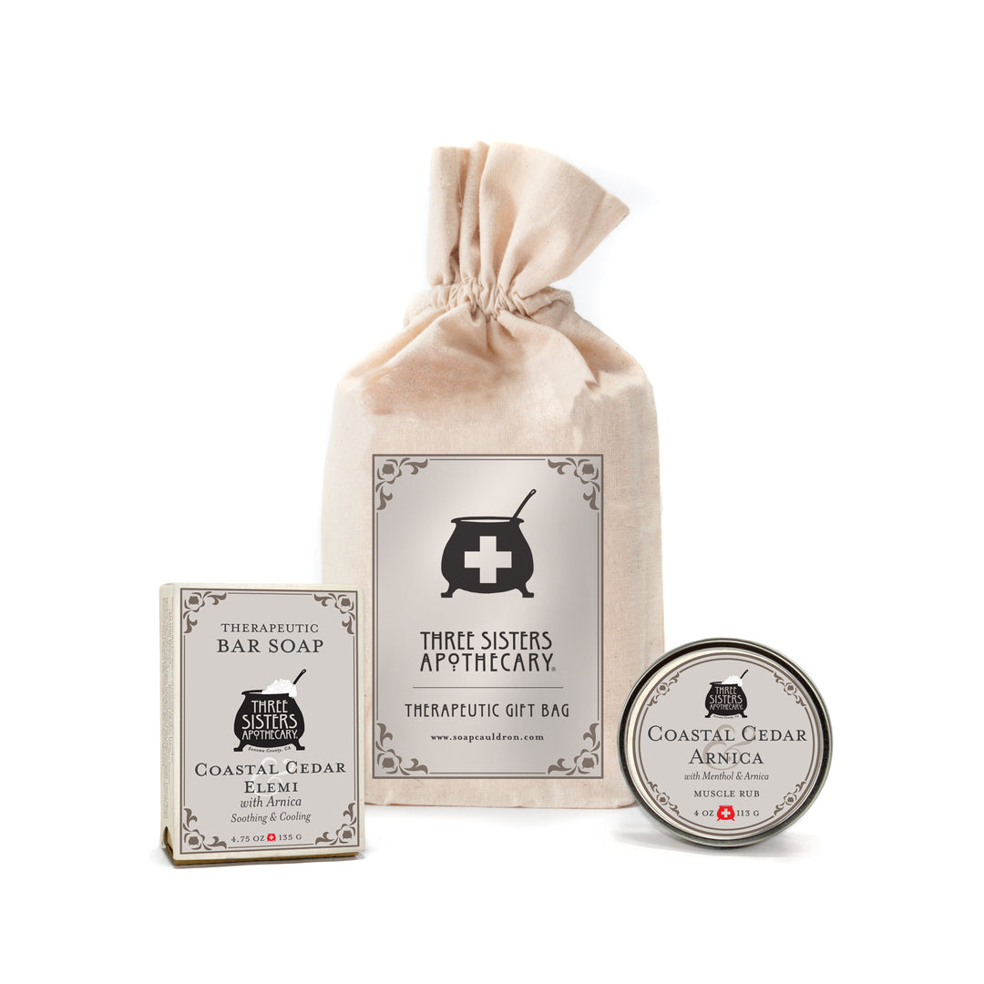 Therapeutic Muslin Bar Soap and Body Butter Gift Set