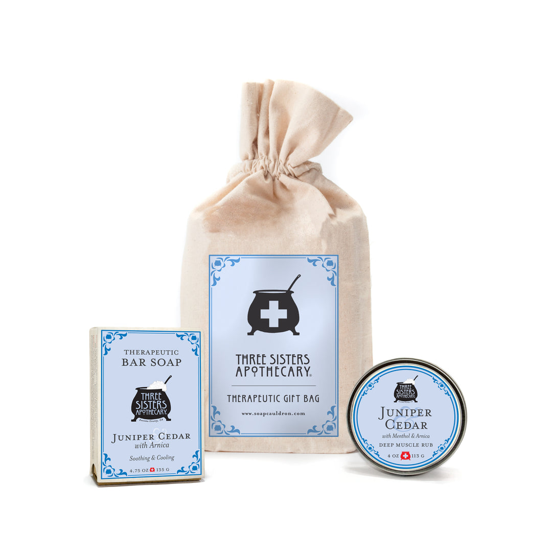 Therapeutic Muslin Bar Soap and Body Butter Gift Set
