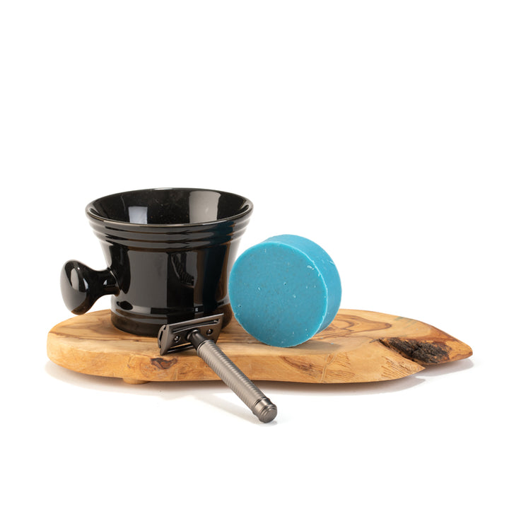 Shaving Bowl - Black Porcelain