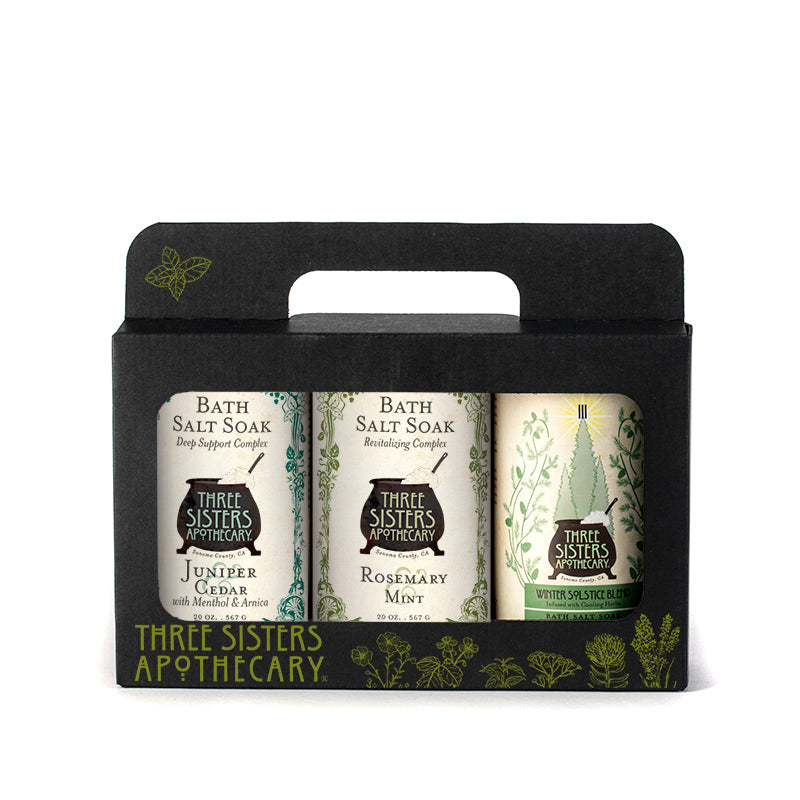 Bath Salt Gift Tote Winter Set