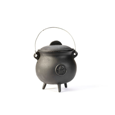 Cauldron Iron Pot Bellied - 7 1/2" Diameter