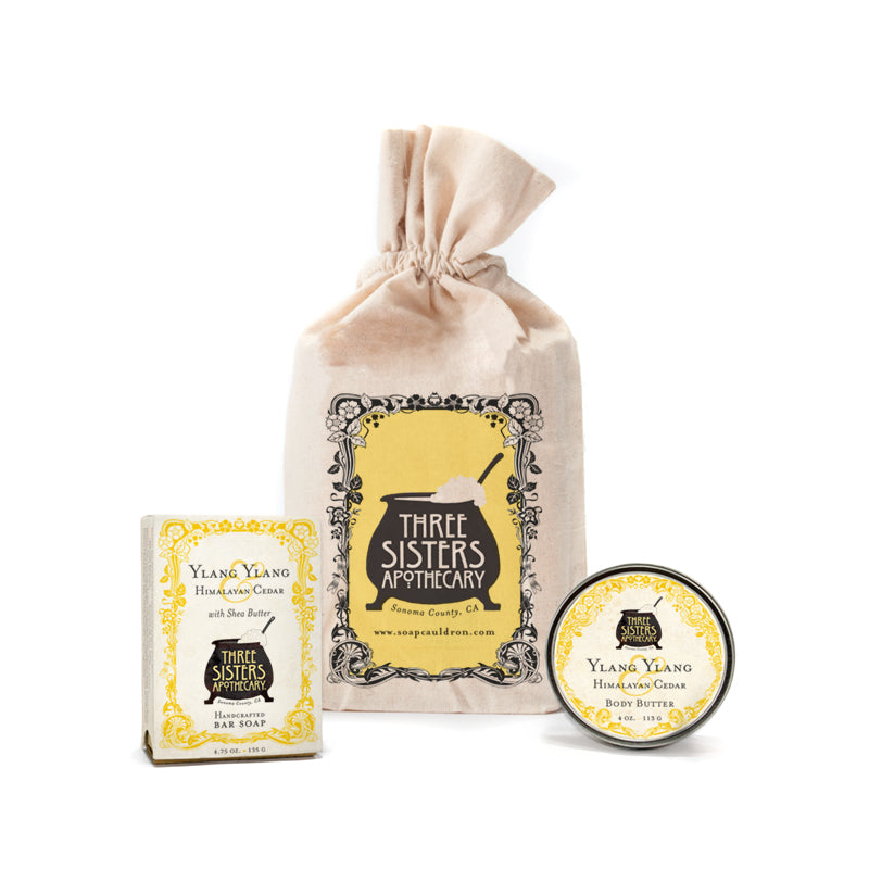 Muslin Bar Soap and Body Butter Gift Set