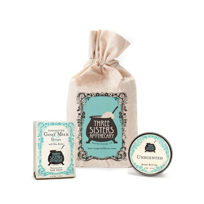 Muslin Bar Soap and Body Butter Gift Set