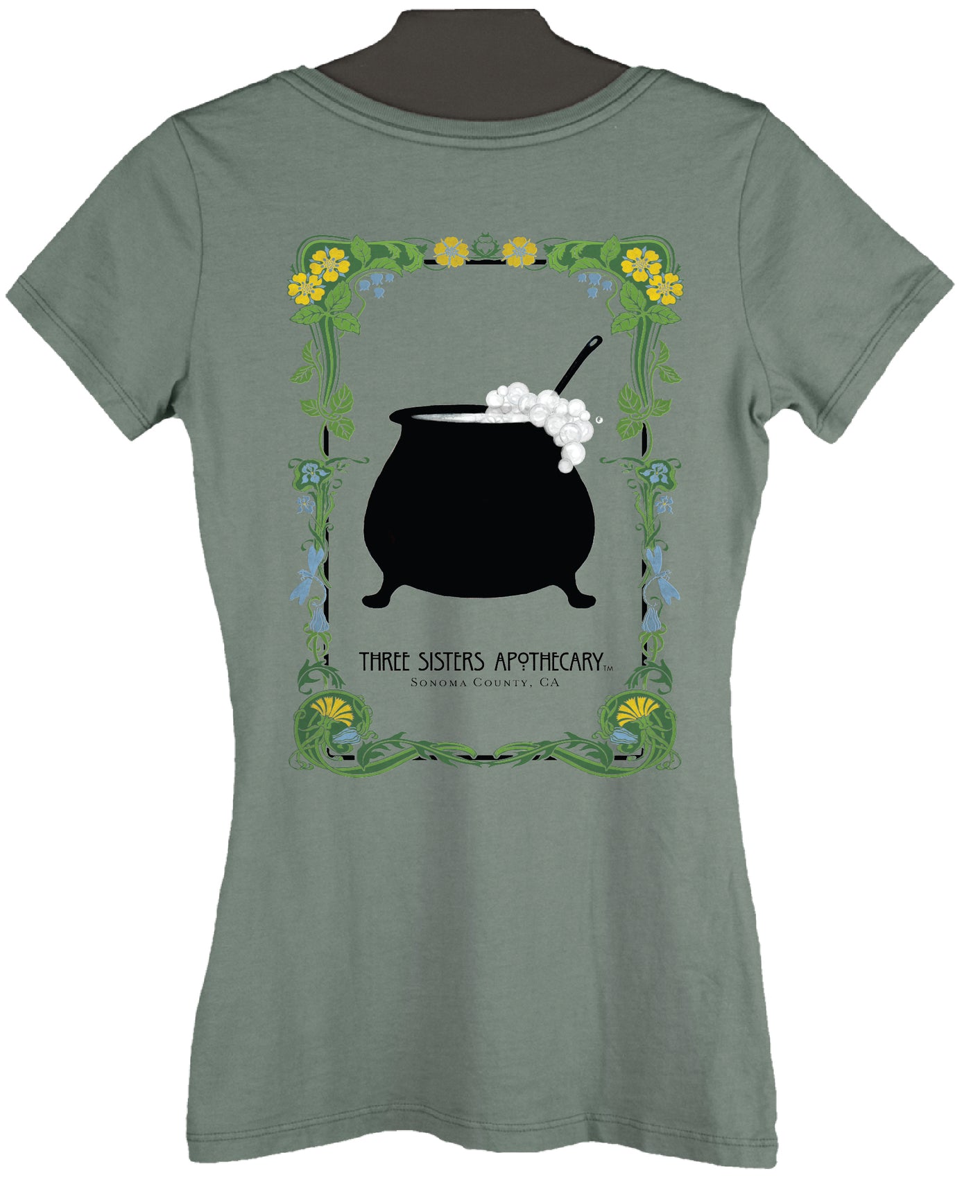 Soap Cauldron Women's Fine Scoop T-Shirt - Pine