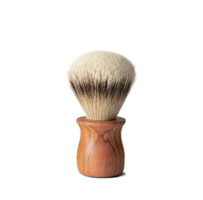Brazilian Cherry Handcrafted Shave Brush - Pure Badger Bristle